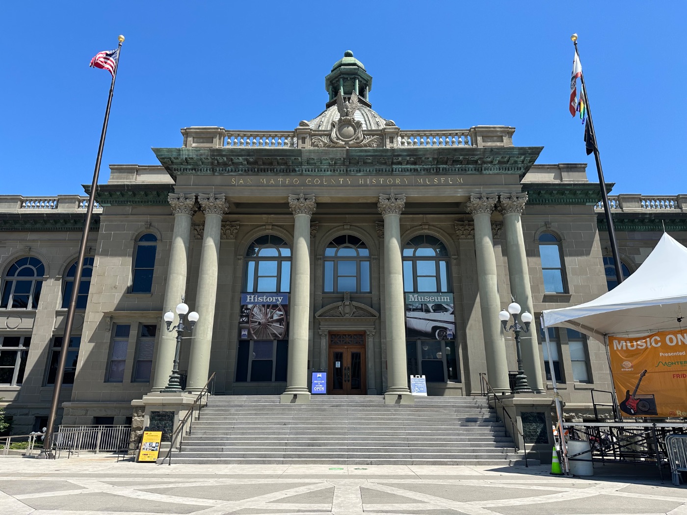 The San Mateo County History Museum, the former county courthouse in Redwood City, California