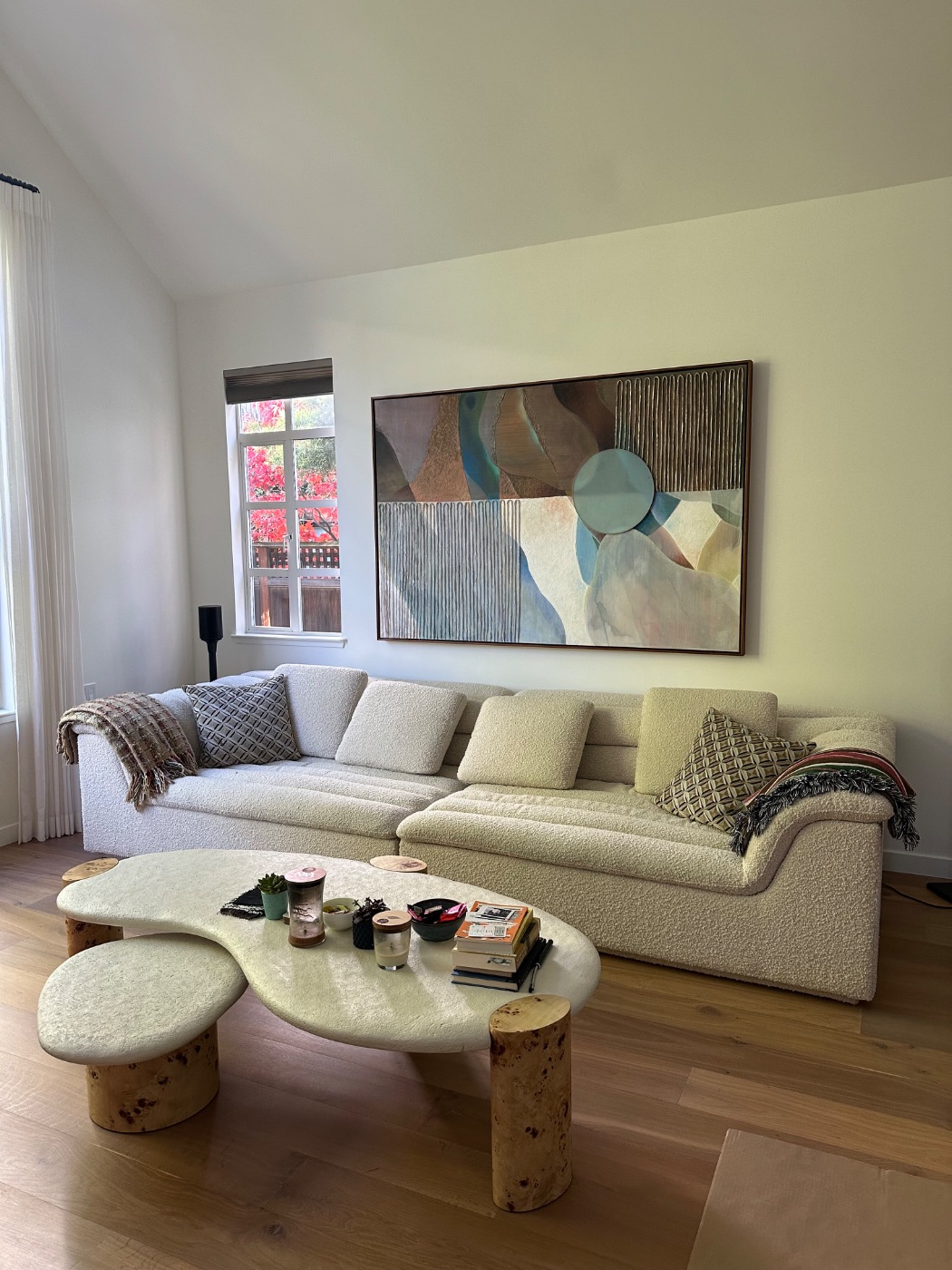 A work installed in a Pacific Palisades residence, Los Angeles